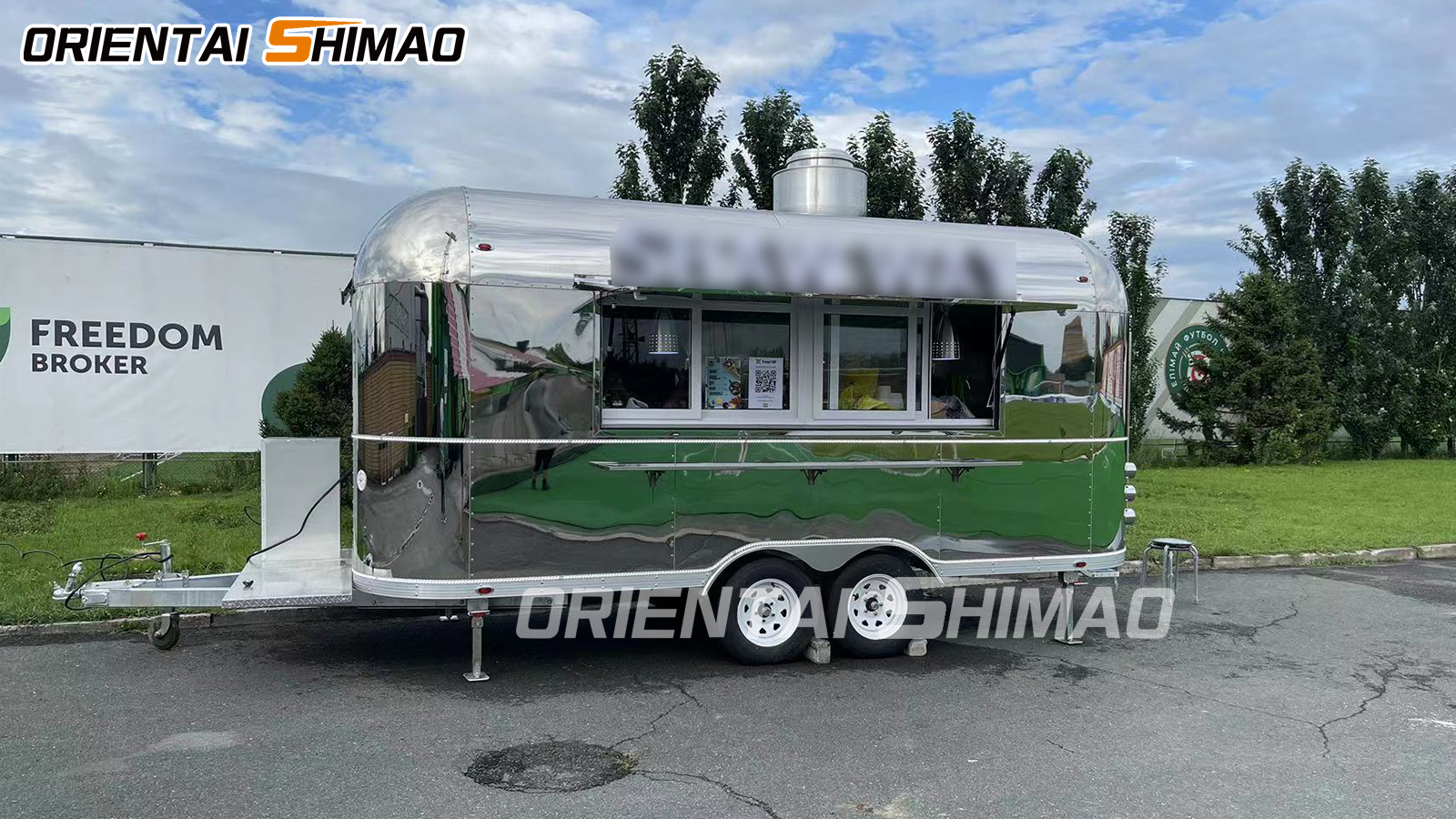 A set of the latest stainless steel food truck images